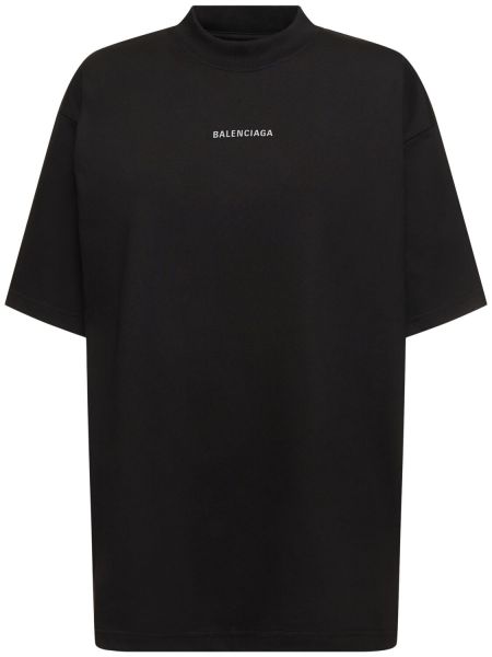 T-shirt i bomull Balenciaga svart