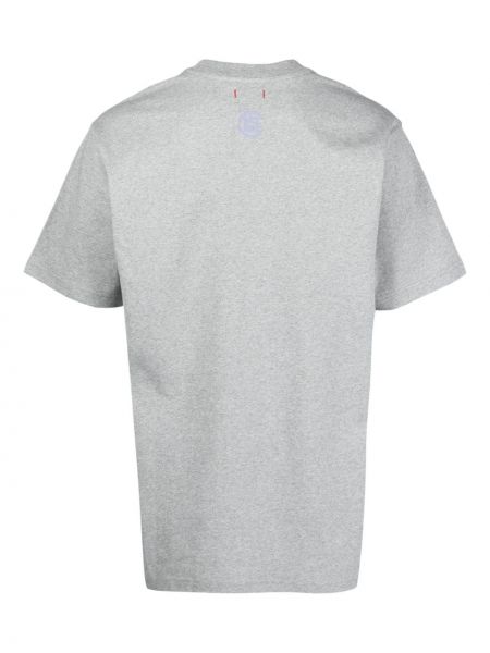 T-shirt di cotone con stampa Clot grigio
