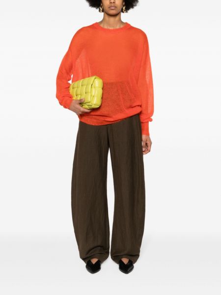 Przezroczysty sweter Fabiana Filippi pomarańczowy