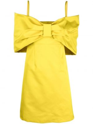 Šaty s mašlí P.a.r.o.s.h. žluté