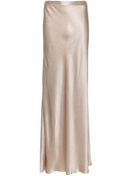 Saténová dlhá sukňa Antonelli zlatá