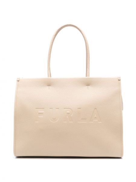 Δερμάτινη τσάντα shopper Furla