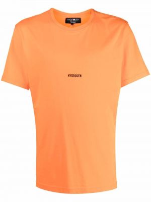 Camiseta con estampado Hydrogen naranja