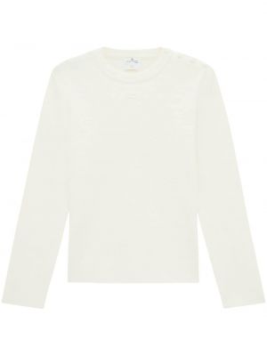 Dzianinowy sweter Courreges biały