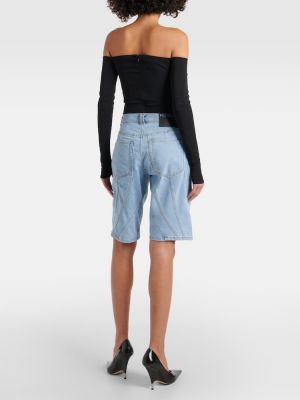 Szorty jeansowe relaxed fit Mugler
