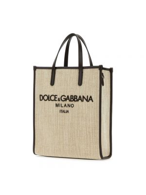 Bolso shopper Dolce & Gabbana beige