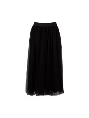Długa spódnica w jednolitym kolorze Fabiana Filippi czarna