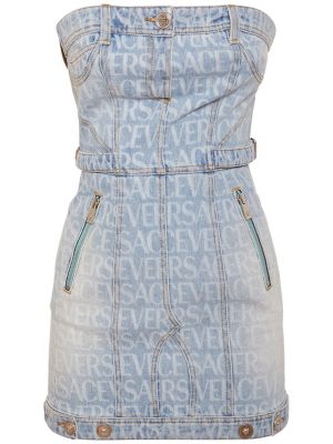 Mini vestido de algodón Versace