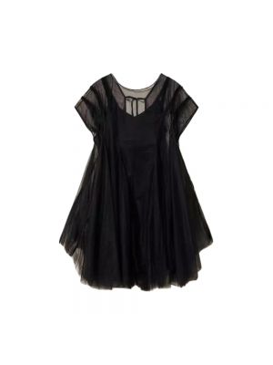 Sukienka mini z cyrkoniami Twinset czarna
