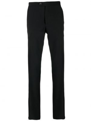 Spodnie wełniane slim fit Corneliani czarne