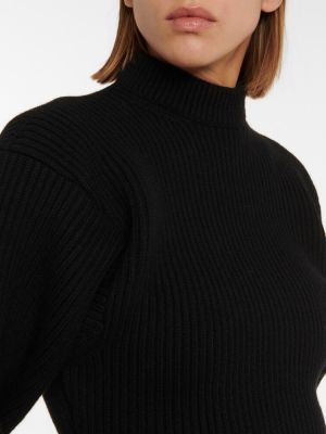 Vlnený sveter Alaã¯a čierna