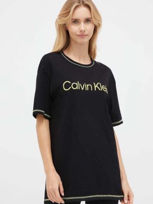 Пижама с къс ръкав Calvin Klein Underwear черно