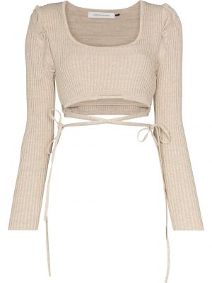 Strikket crop top Christopher Esber