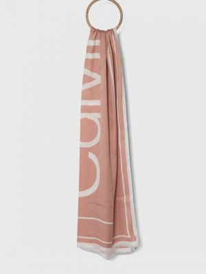Różowa szal Calvin Klein