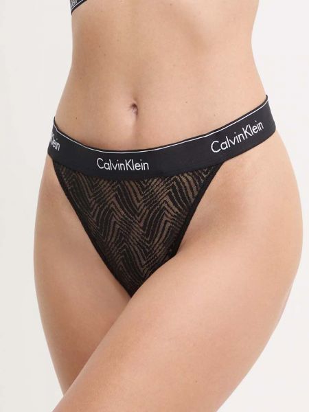 Tanga Calvin Klein Underwear fekete