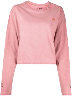 T-shirt a maniche lunghe Izzue rosa