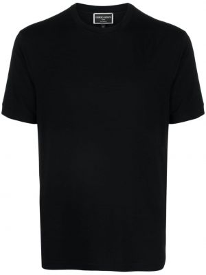Jersey t-shirt mit rundem ausschnitt Giorgio Armani schwarz