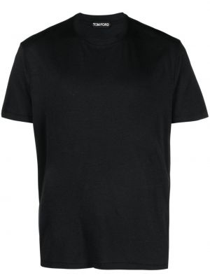 Tričko s okrúhlym výstrihom Tom Ford čierna