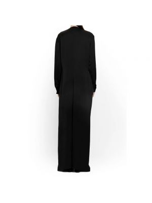 Satynowa sukienka Toteme czarna