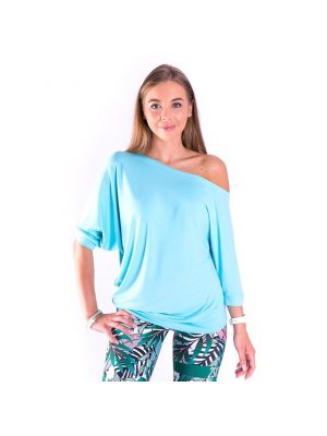 bluzka do tańca SPONTANIC LIGHT TURQUOISE 2skin