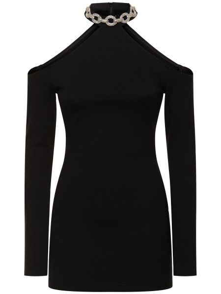 Jersey dress David Koma svart