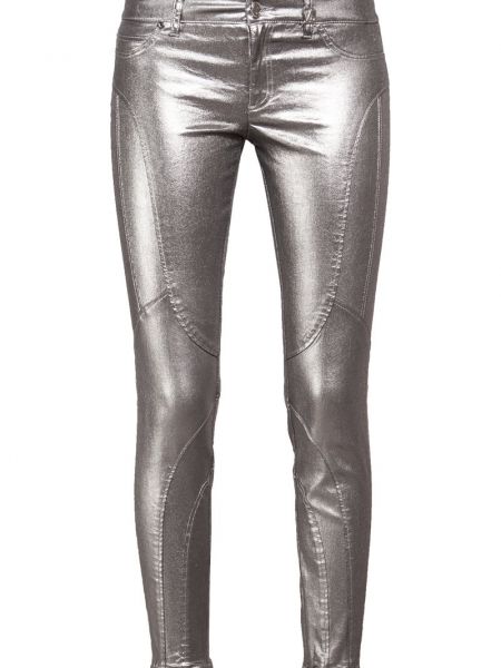 Spodnie Versace Jeans srebrne