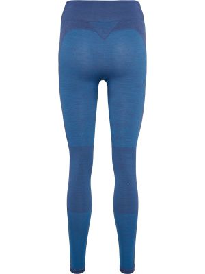 Меланжирани панталон Hummel синьо