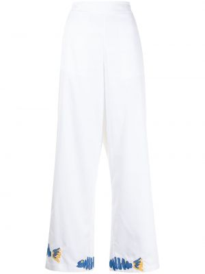 Pantaloni Mehtap Elaidi, bianco