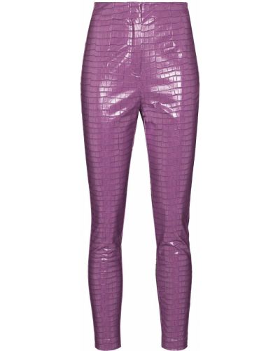 Pantalones de cuero Rotate violeta