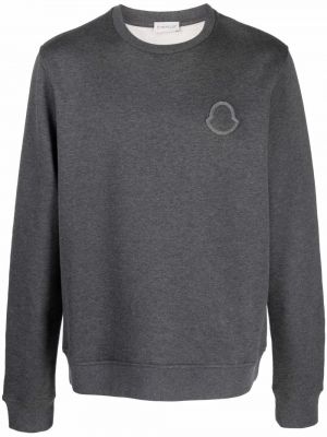 Applikasjon sweatshirt Moncler grå