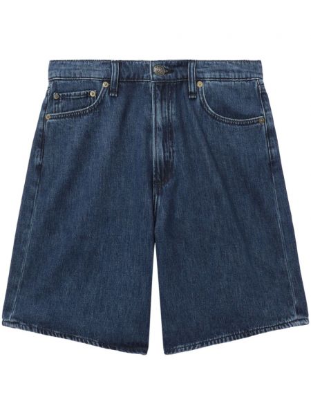 Kratke jeans hlače Rag & Bone modra