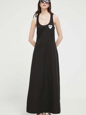 Dlouhé šaty Love Moschino černé