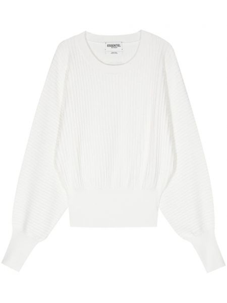Пуловер Essentiel Antwerp бяло