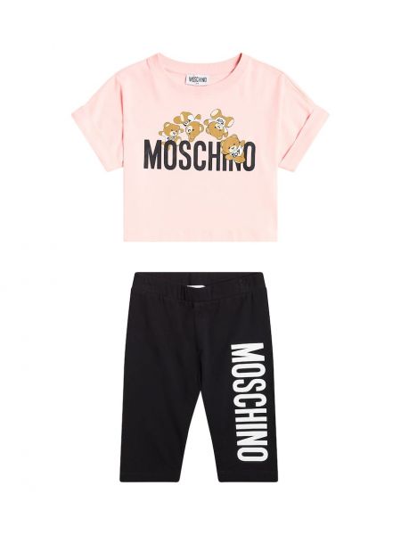 Bomuld t-shirt for piger Moschino Kids