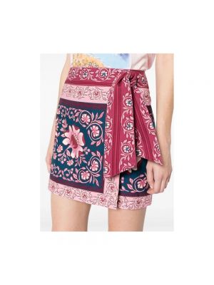 Mini falda de algodón de flores con estampado Farm Rio