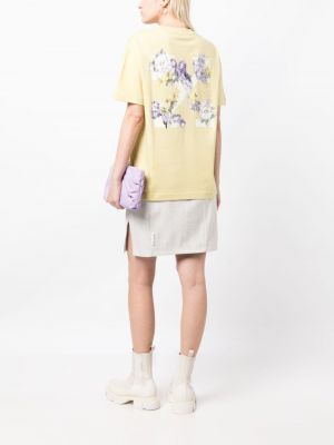 Květinové tričko s potiskem Off-white