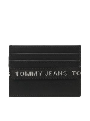 Portfel skórzany Tommy Jeans czarny