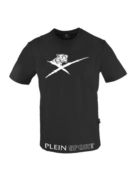 Koszulka z krótkim rękawem sportowa Plein Sport czarna