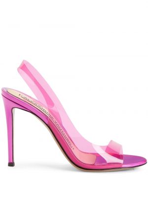 Jantárové sandále Alexandre Vauthier ružová