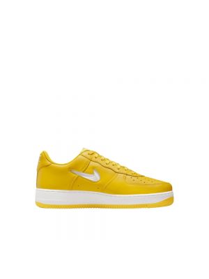 Sneakersy skórzane Nike Air Force 1 żółte