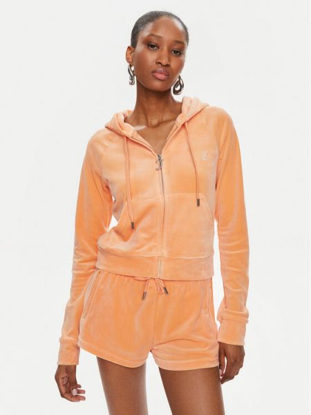 Sweat zippé slim Juicy Couture orange