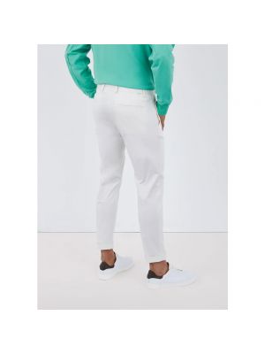 Pantalones chinos de algodón Liu Jo blanco