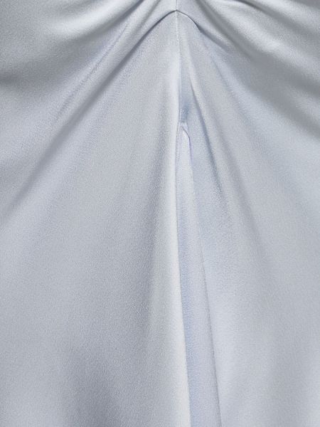 Μίντι φόρεμα από βισκόζη Victoria Beckham λευκό