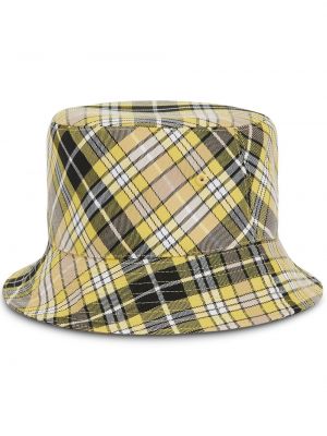Retro obojstranný kockovaný klobúk Burberry béžová