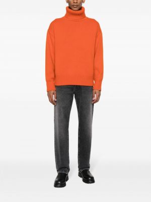 Oversized kašmírový svetr Extreme Cashmere oranžový