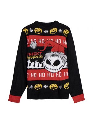 Плетен пуловер от джърси Nightmare Before Christmas