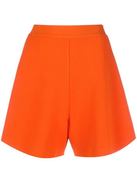 Pantalones cortos de cintura alta Stella Mccartney naranja