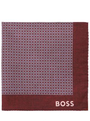 Хлопковый шерстяной платок Boss