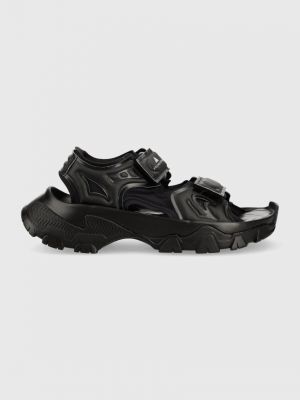 Sandały na platformie Adidas By Stella Mccartney czarne