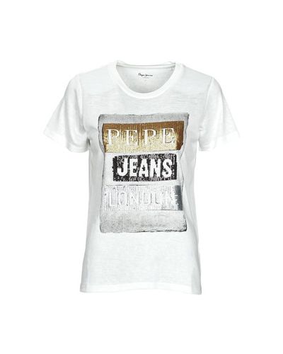 Koszulka z krótkim rękawem Pepe Jeans biała